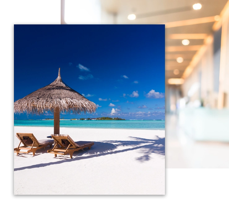 Beach Spot Looking Out Over The Ocean